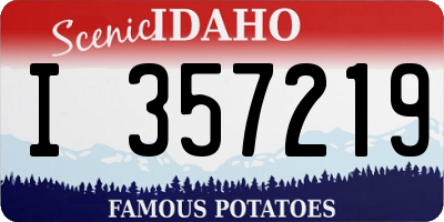 ID license plate I357219