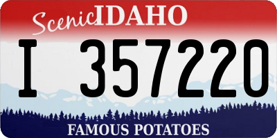 ID license plate I357220