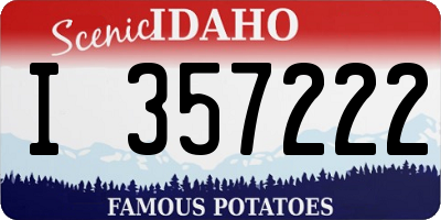 ID license plate I357222