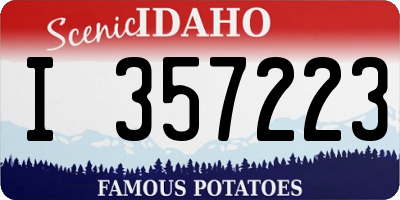 ID license plate I357223
