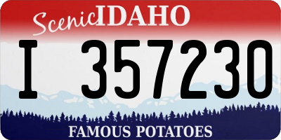 ID license plate I357230