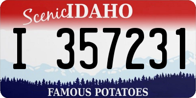 ID license plate I357231