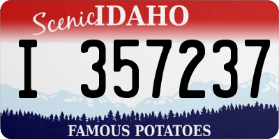 ID license plate I357237