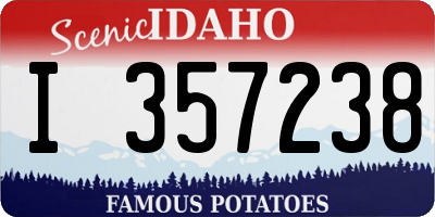 ID license plate I357238