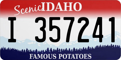 ID license plate I357241
