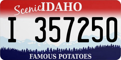 ID license plate I357250