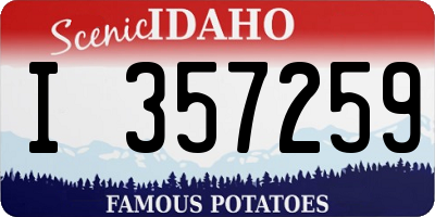 ID license plate I357259