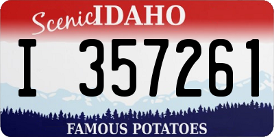 ID license plate I357261