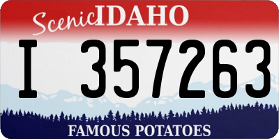 ID license plate I357263