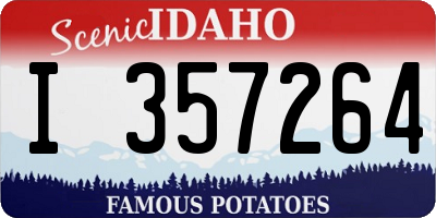 ID license plate I357264
