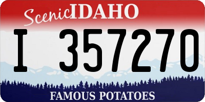 ID license plate I357270