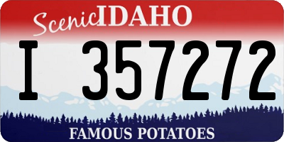 ID license plate I357272