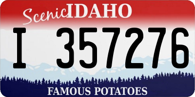 ID license plate I357276