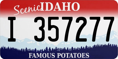 ID license plate I357277