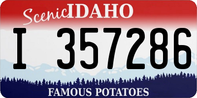 ID license plate I357286