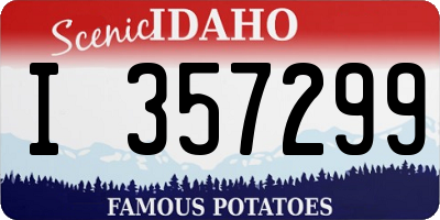 ID license plate I357299