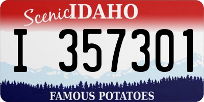 ID license plate I357301