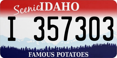 ID license plate I357303