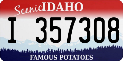 ID license plate I357308
