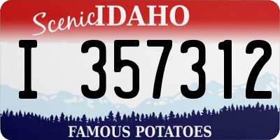 ID license plate I357312