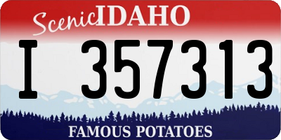 ID license plate I357313