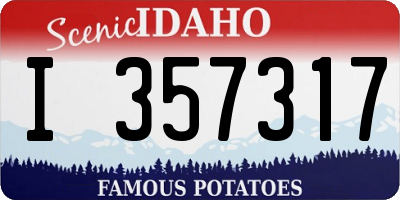ID license plate I357317