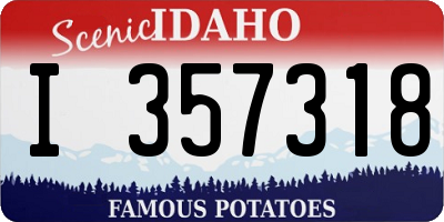 ID license plate I357318