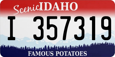 ID license plate I357319