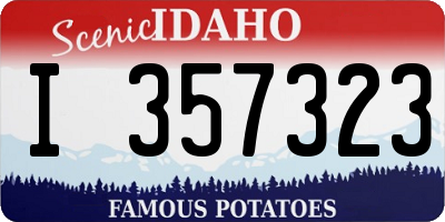 ID license plate I357323