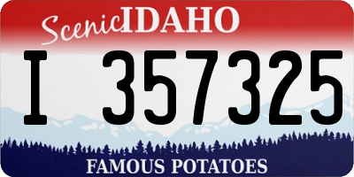 ID license plate I357325