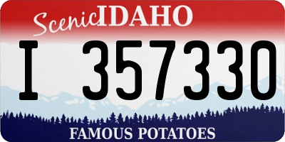 ID license plate I357330