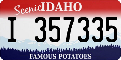 ID license plate I357335
