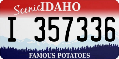 ID license plate I357336