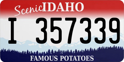 ID license plate I357339