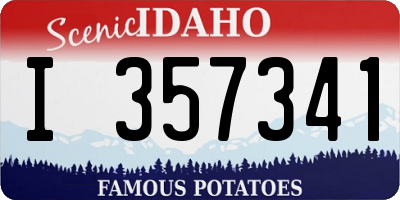 ID license plate I357341