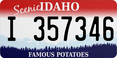 ID license plate I357346
