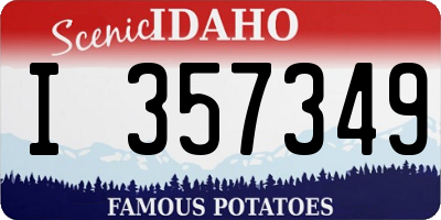 ID license plate I357349