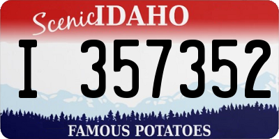 ID license plate I357352