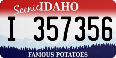 ID license plate I357356