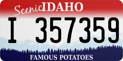 ID license plate I357359