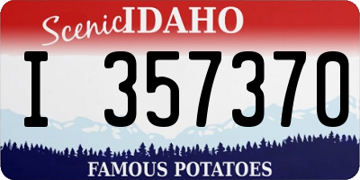 ID license plate I357370
