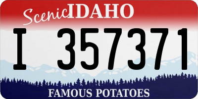 ID license plate I357371
