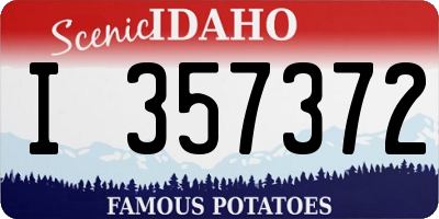 ID license plate I357372