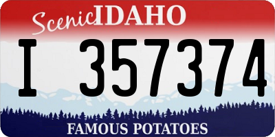 ID license plate I357374