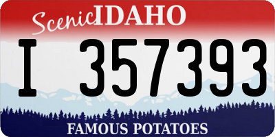 ID license plate I357393
