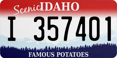 ID license plate I357401