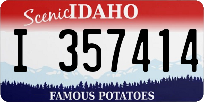 ID license plate I357414