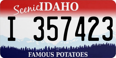 ID license plate I357423