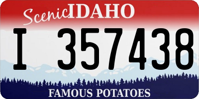 ID license plate I357438