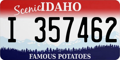 ID license plate I357462